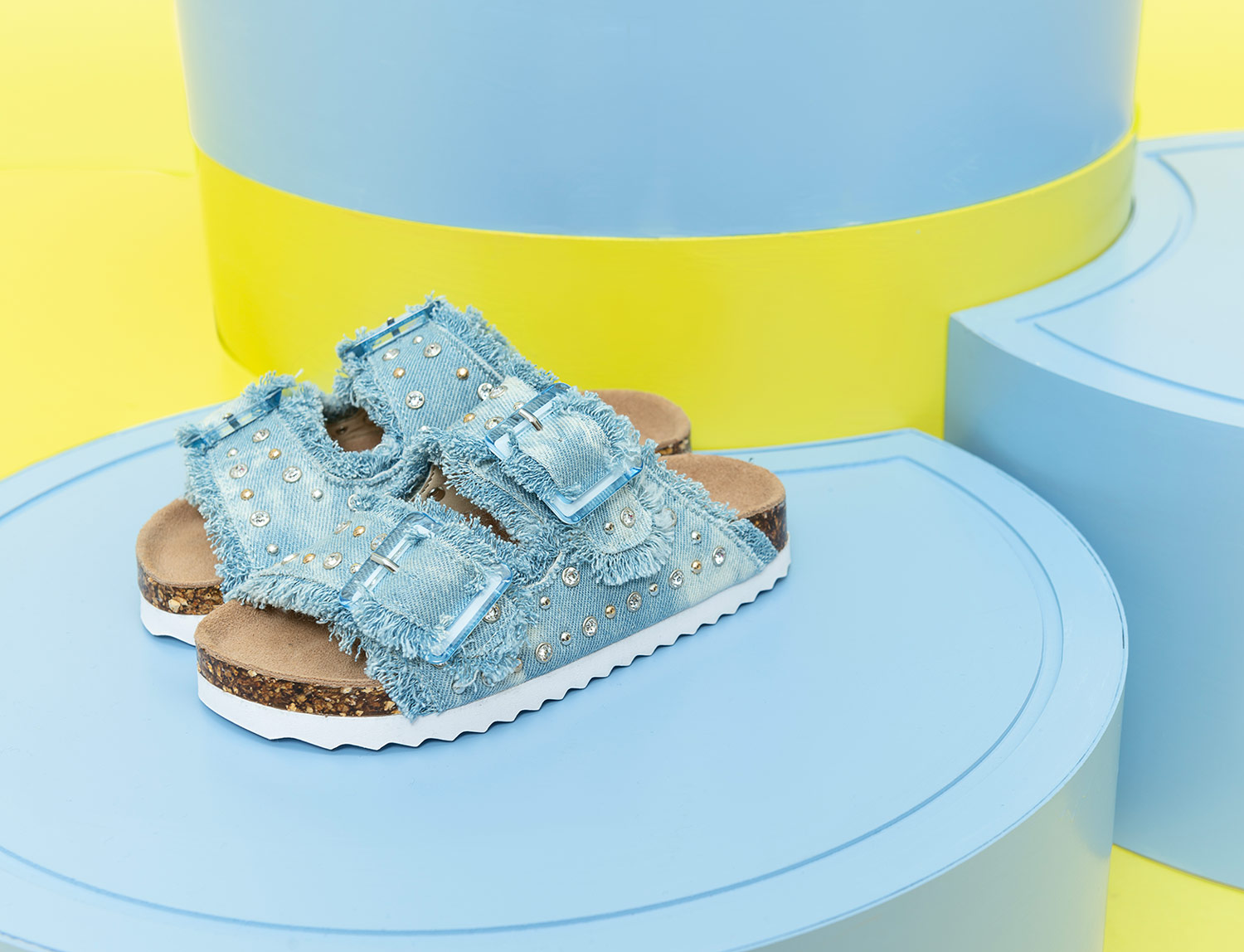 Colors Of California Sandali Platform STORMY57 In Rafia